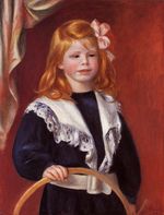 Ренуар Ребёнок с обручем Жан Ренуар 1898г